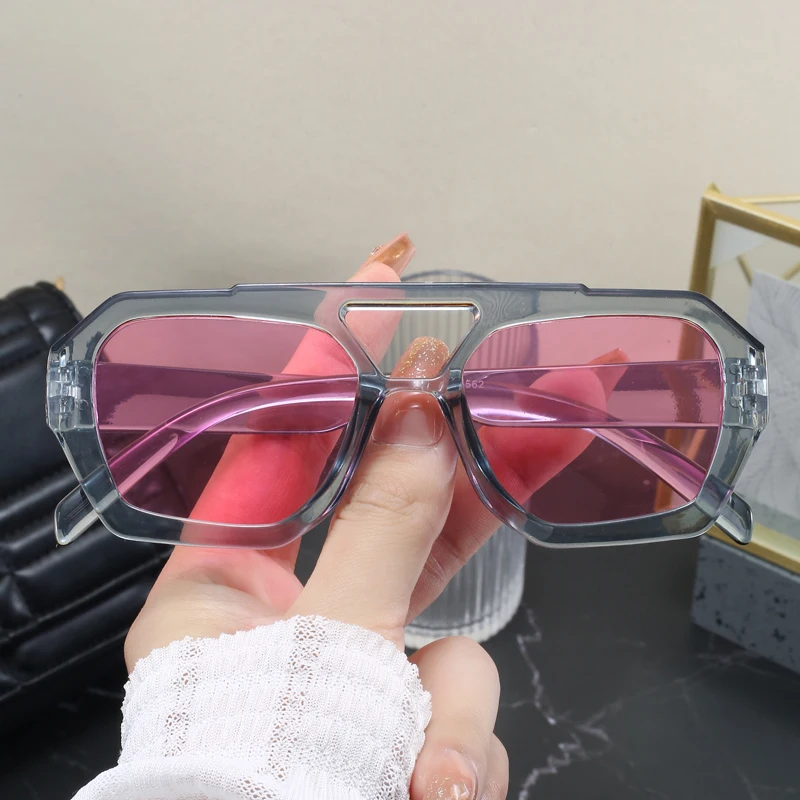 

Красочные классические солнцезащитные очки с двойной дужкой для женщин и мужчин, минималистичные очки-авиаторы, брендовые солнцезащитные очки для рыбалки и кемпинга, женские и мужские очки