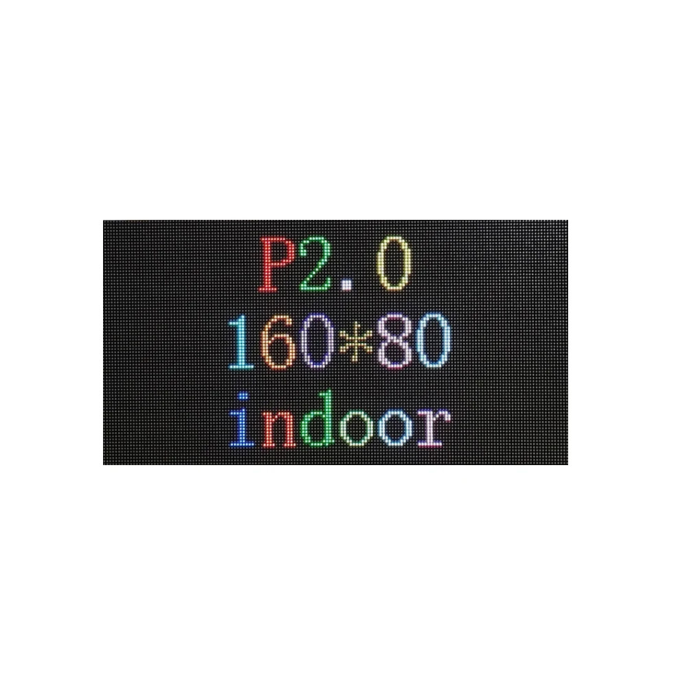 

Full color HD small spacing p2 indoor 320*160mm resolution 160*80 led module for advertising video text image