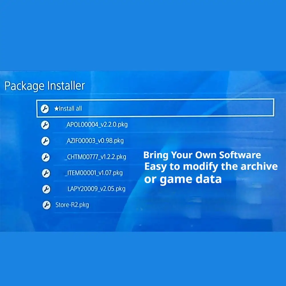 قرص بلو راي لألعاب Ps4، البرامج الثابتة CD القابلة للتشغيل 9.0-12.02 قرص التمهيد BD-J المصمم خصيصًا لوحدات تحكم Ps4 ورموز المنطقة
