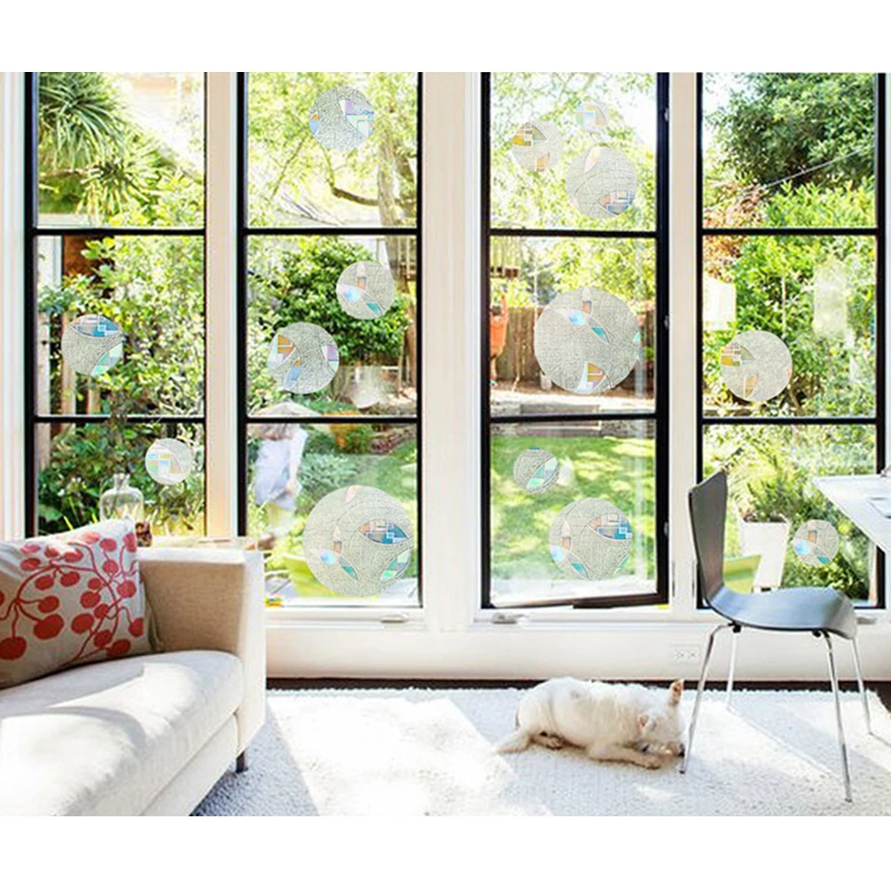 

3D Pvc Glass Sticker Anti-Uv Removable Wall Window Decal Transparent Film Home Decoration Static Cling Easy Apply Bedroom Living