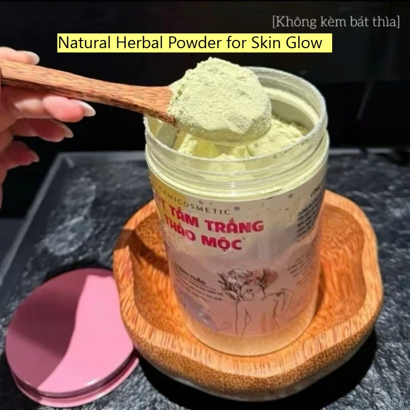 bot-tam-trang-thao-moc-500g-poudre-d'herbes-naturelles-pour-l'eclat-de-la-peau-gommage-corporel-eclaircissant-et-exfoliant-unifie-le-teint