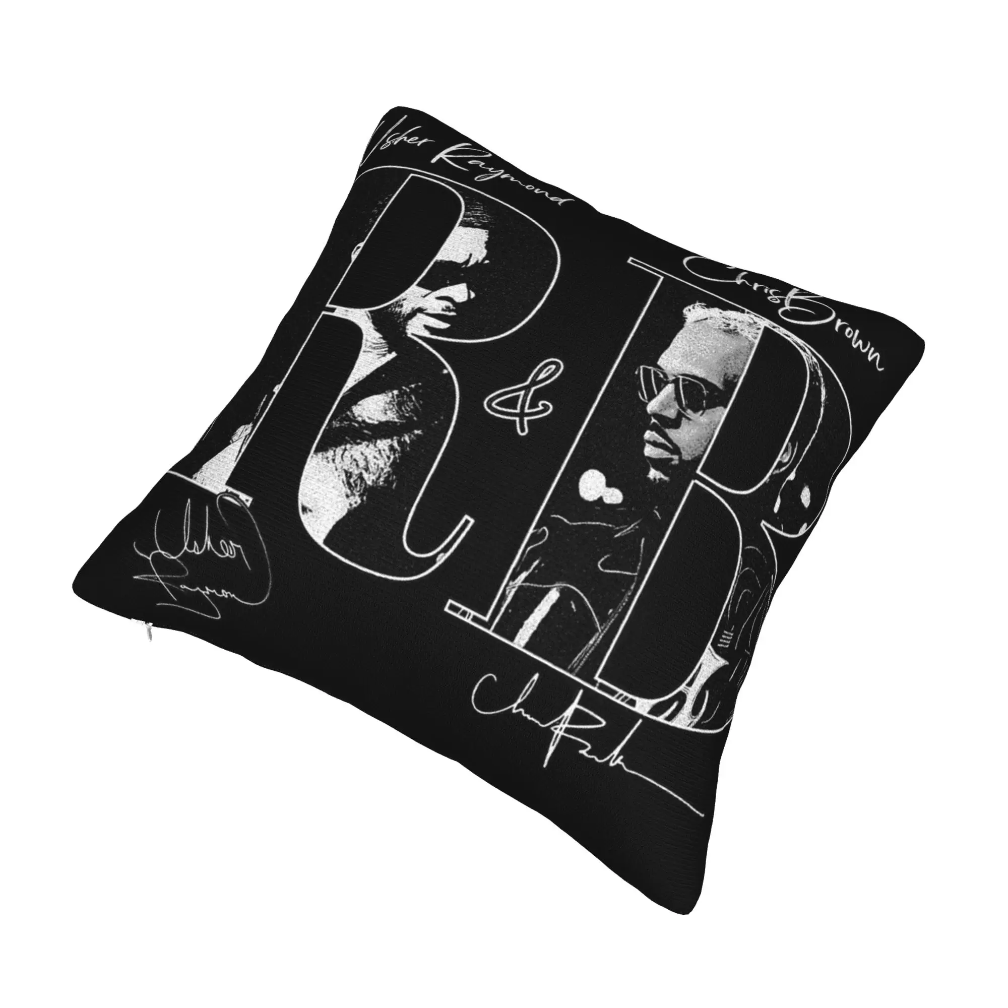 Chris Brown Usher R&B Tour 2026 Pillowcase Merch Printed Cushion Cover Decorations  Pillow Case Cover Car Multiple Sizes