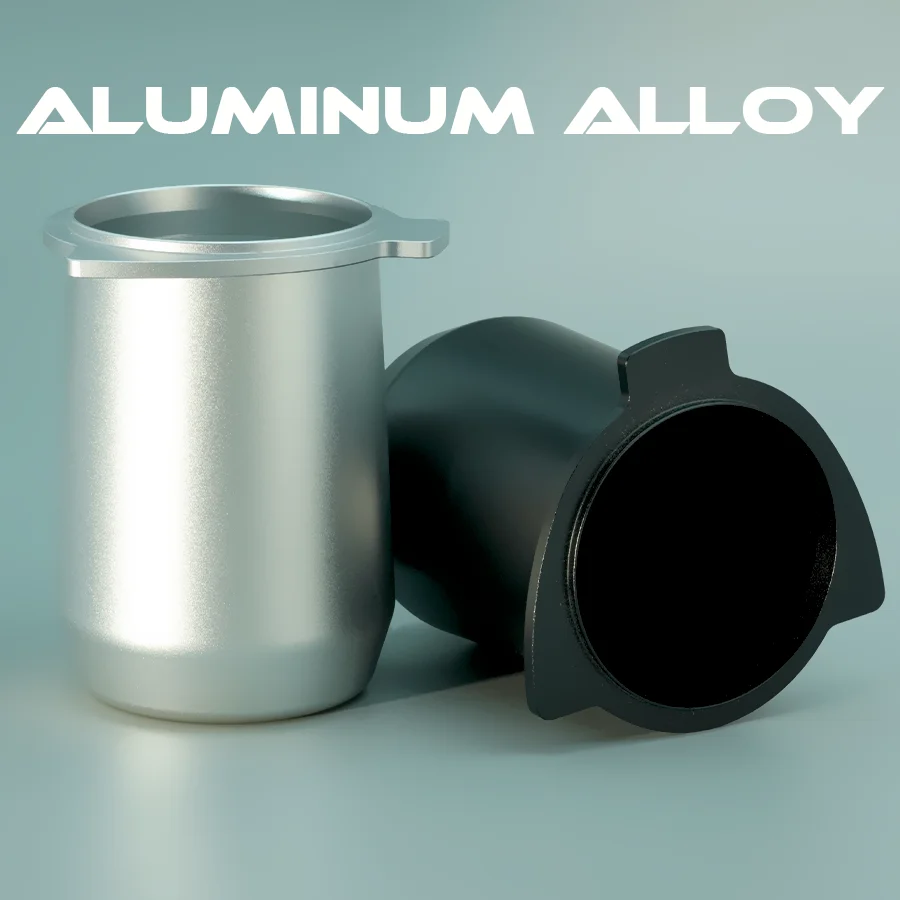 قطعة واحدة من كوب مسحوق القهوة المصنوع من الألومنيوم، 54 مم، يمكن تعليقه مباشرة من طراز Breville 8 3-lug أو المستخدم بشكل منفصل، بسعة 200 مل