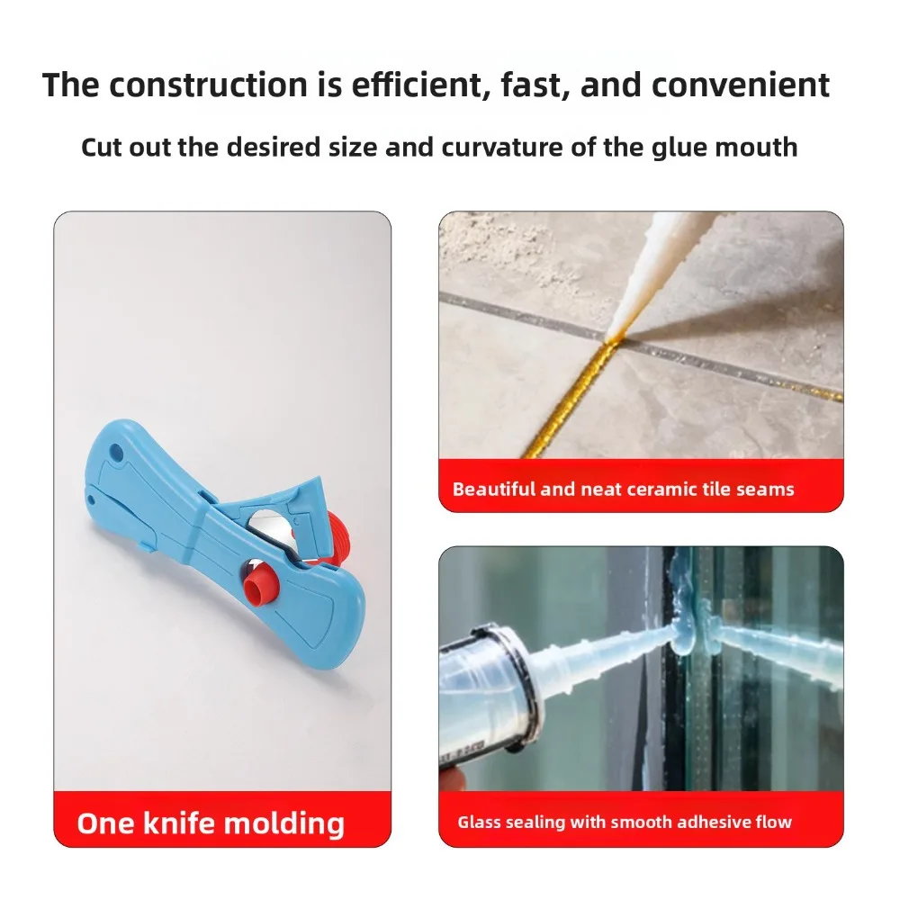 1PC Heavy-Duty Manual Glue Nozzle Trimmer & Cutter - All-in-One Adjustable Adhesive Tip Cutter with Blade, Portable DIY Plastic