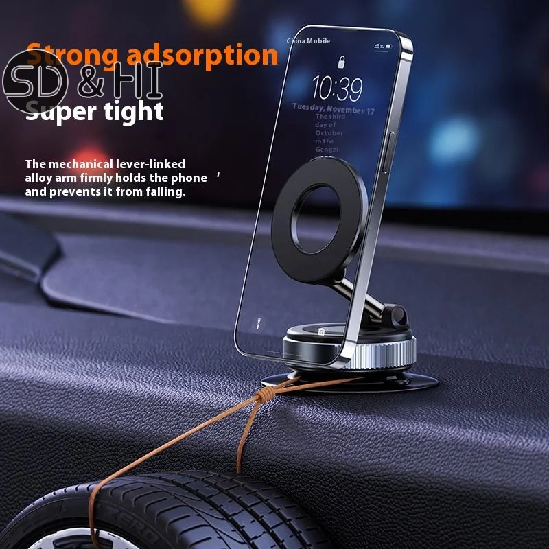 1 Piece Foldable Suction Cup And MagSafe Car Phone Holder Mount Compatible For Phone 12/13/14/15/16 Pro/Max DIY Accessories