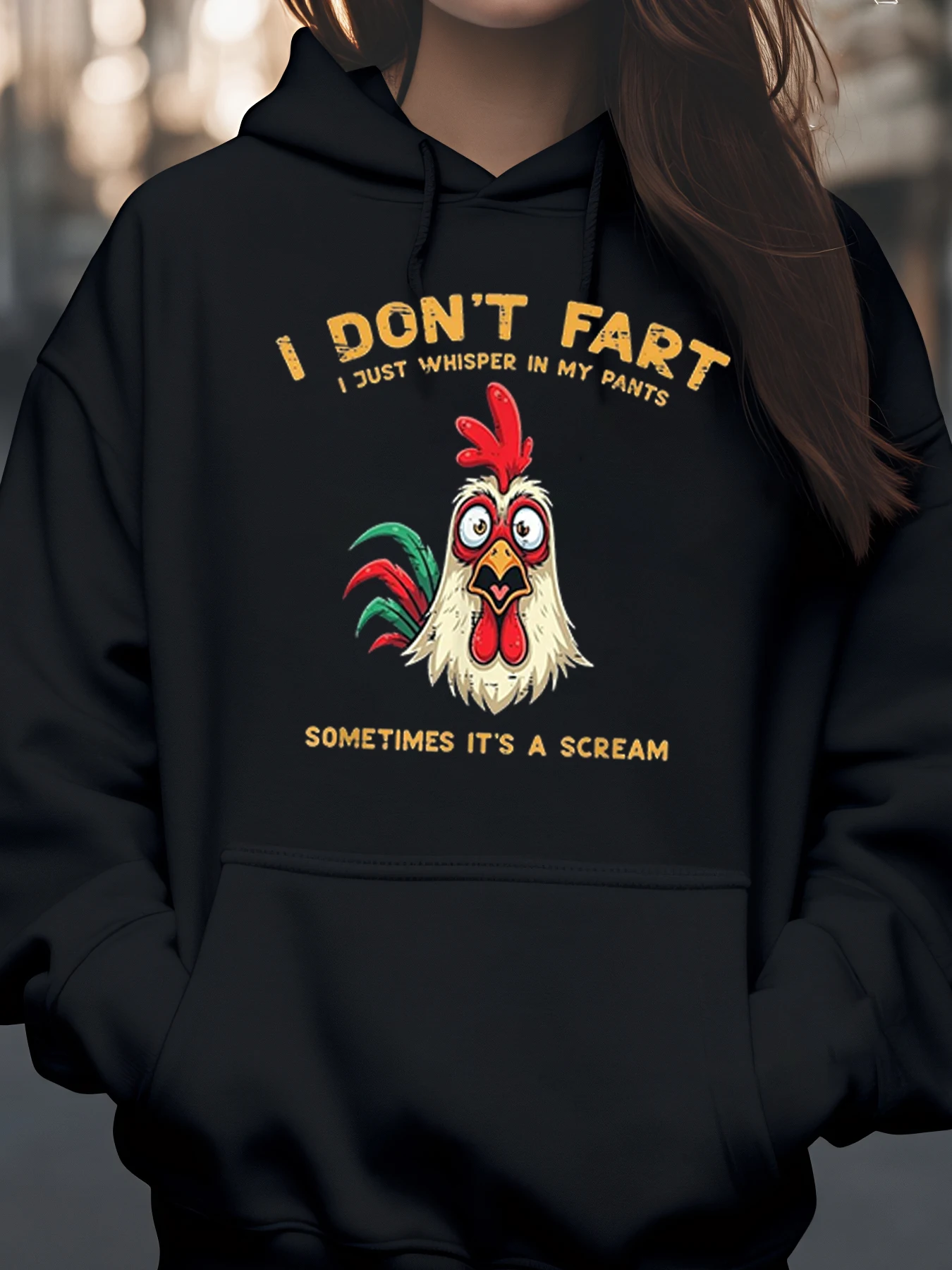 

Куриный шепот, толстовка с забавным принтом, повседневная одежда на Хэллоуин, унисекс для взрослых