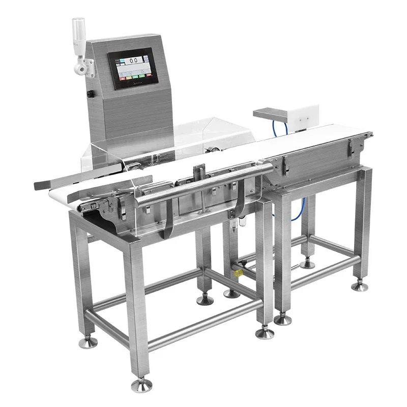 assembly line automatic weighing machine food packaging dynamic checkweigher