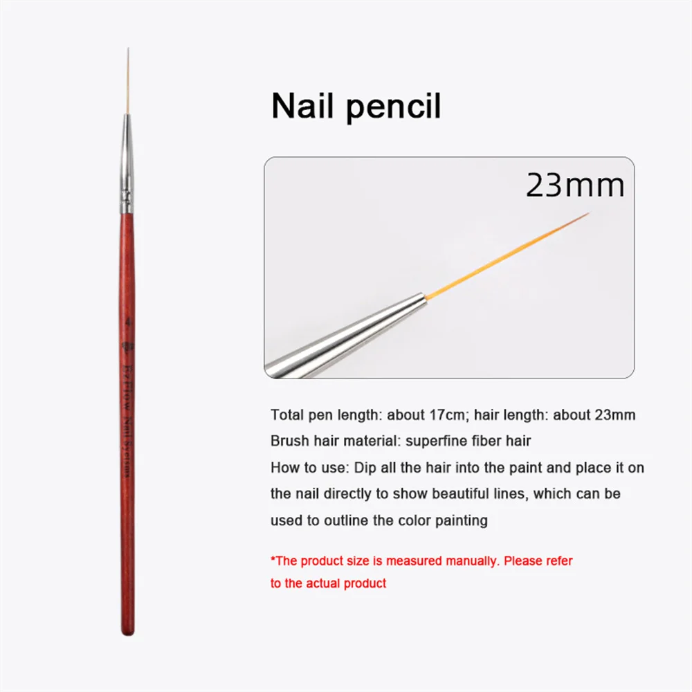 Can Be Used For A Long Time Line Drawing Pen Firm Nail Brush And Resistant To Detachment Flexible Wire Drawing Pen Nail Products