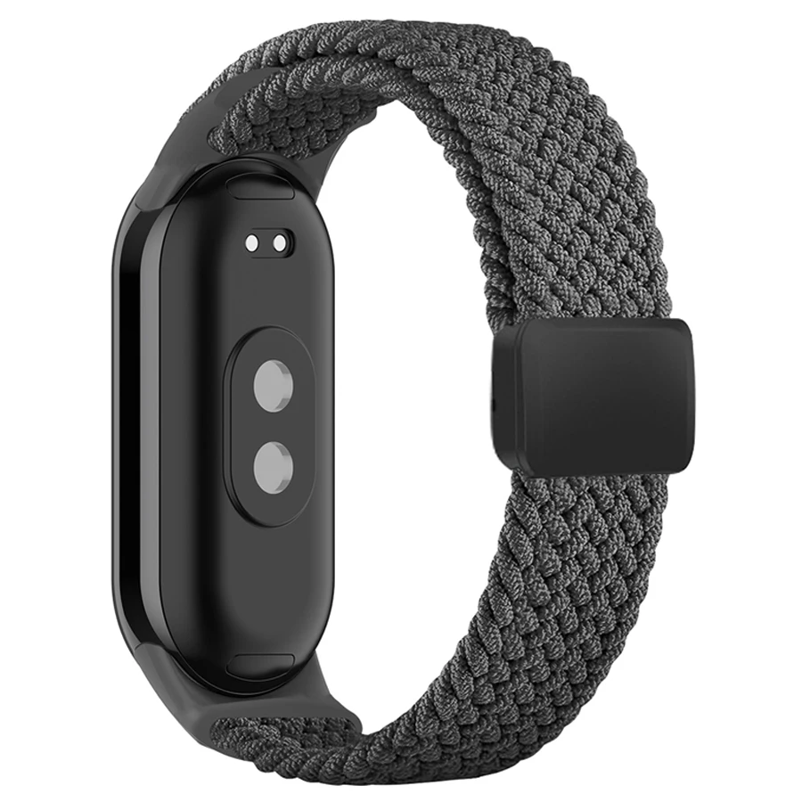 Elastische Nylon Gevlochten Band Voor Mi Band 8 9 10 Armband Magnetische Gesp Horlogeband Voor Xiaomi Mi Band 9 10 Correa Polsband