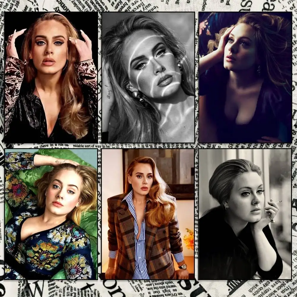 Singer A-Adele HELLO Poster Wall Art Print Decorative Mural Home Decor Gift Unframed Customizable