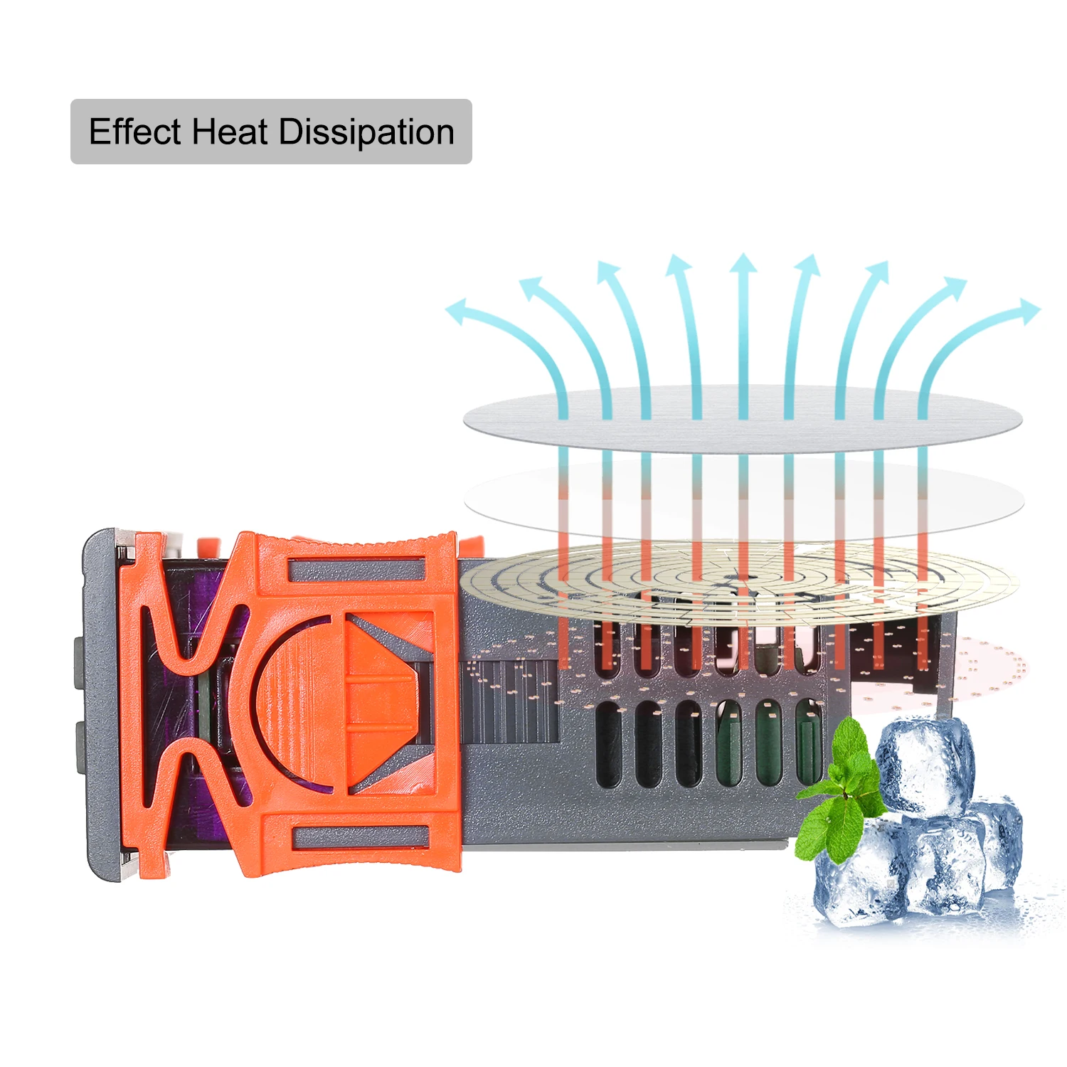 Regolatore di temperatura digitale STC-8080A + termostato frigorifero per sbrinamento automatico frigorifero con sonda sensore NTC