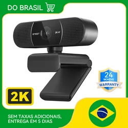 Webcam de foco automático com microfone e suporte usb, webcam, 1080p, 2k, 1440p, para youtube, desktop, laptop