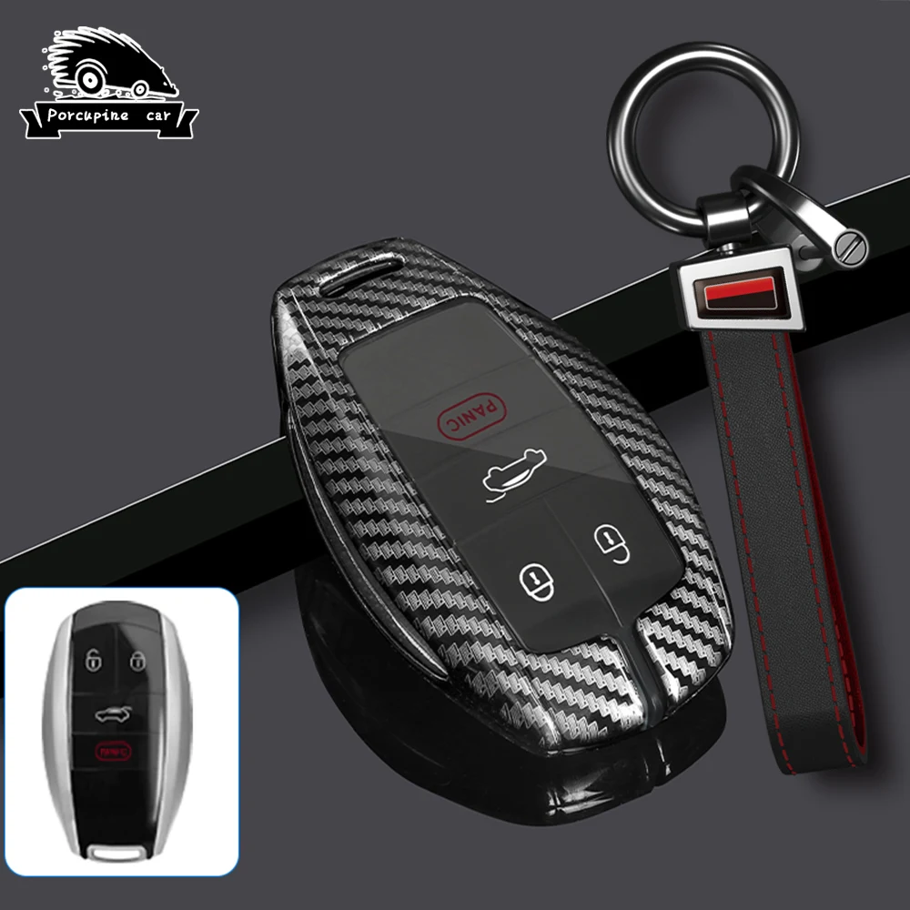 Zinc Alloy Car Key Fob Cover For Bentley Bentayga Continental Flying Spur Mulsanne Key Case Key Chains Ring Car Accessories