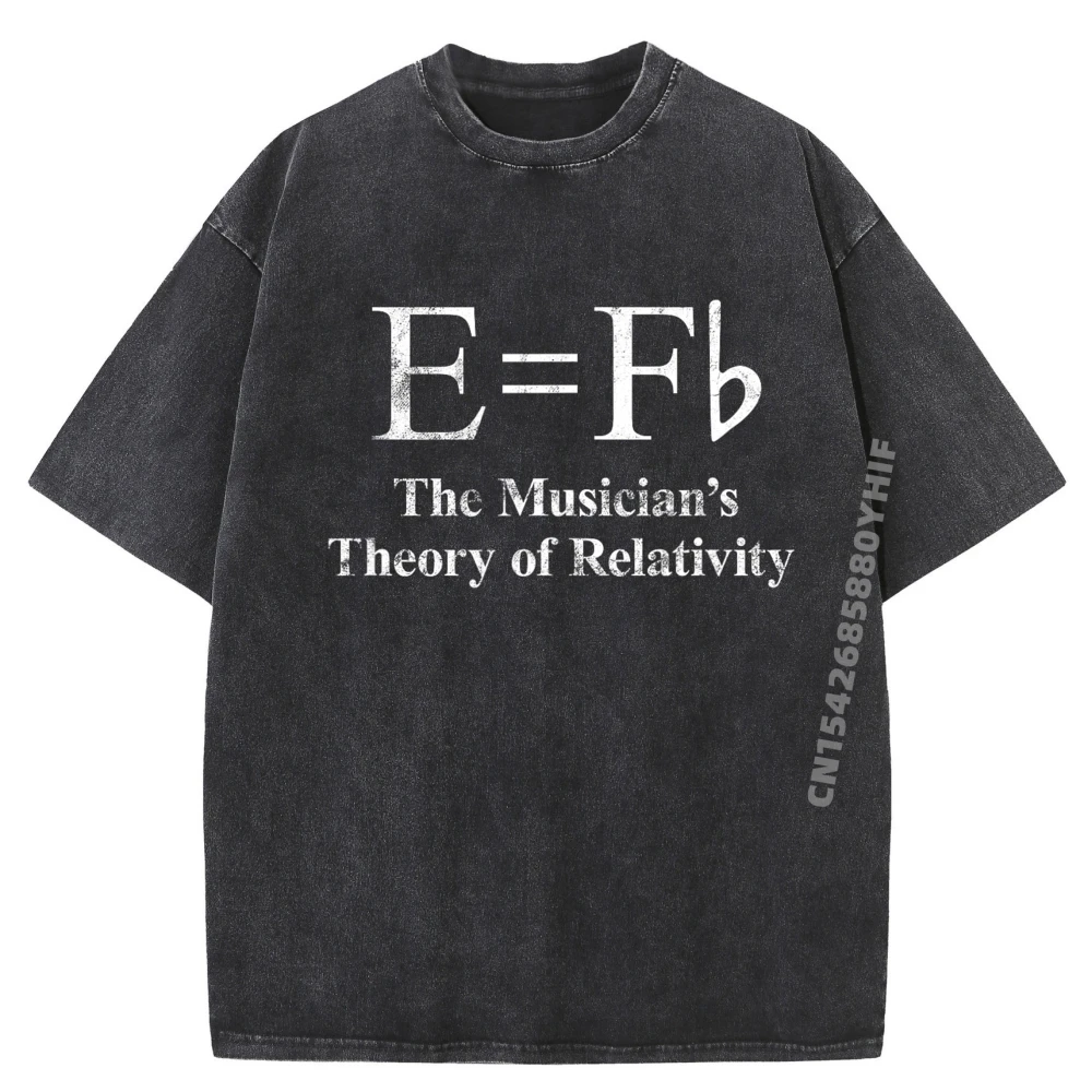 

Funny Musician E equals F Flat Theory Of Relativity Joke Funny T Shirts Men Luxury Brand Mens Simple Washed Clothes