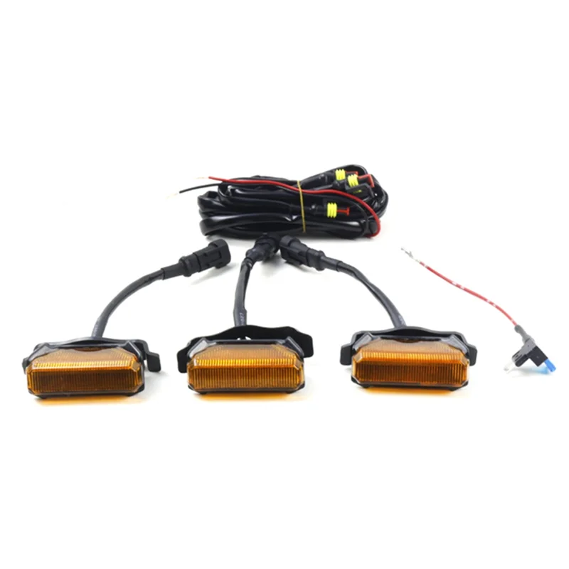 

Желтый свет DRL декоративная водонепроницаемая светодиодная передняя решетка для автомобиля Toyota TRD Pro 2019-2021