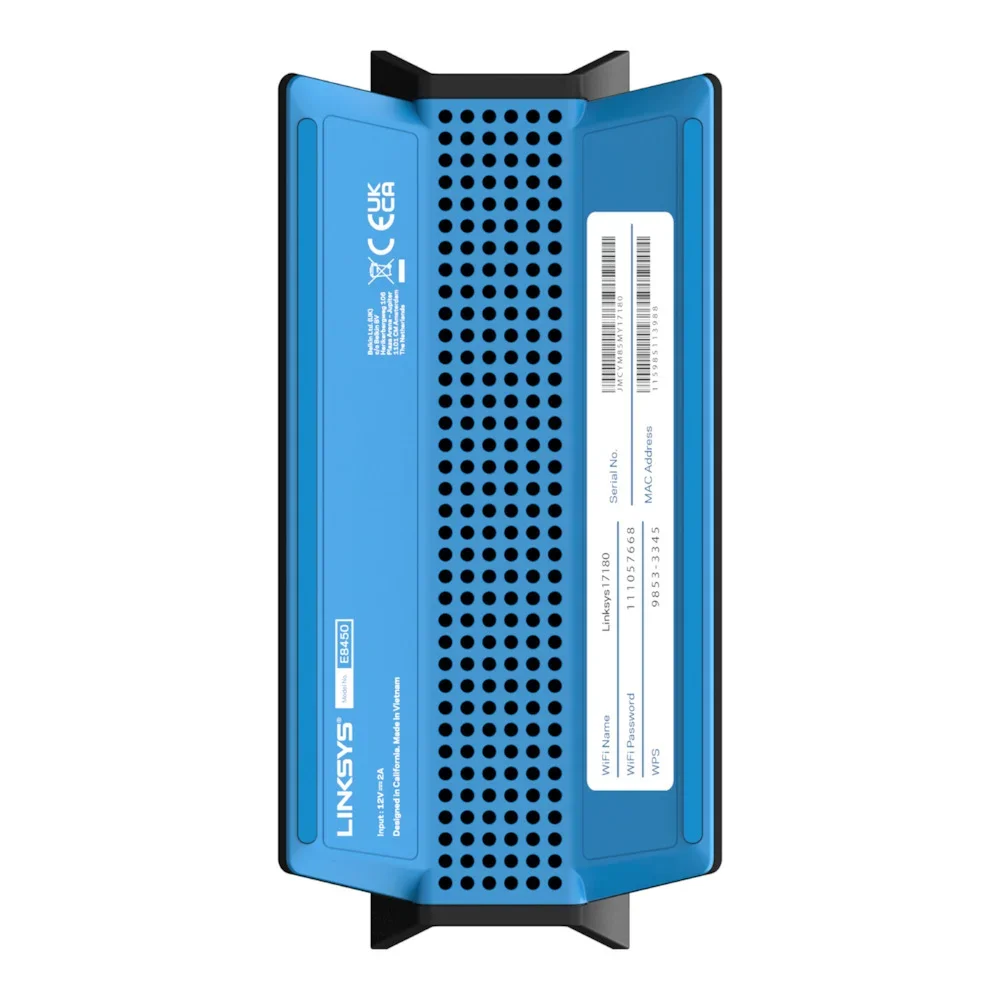 Linksys E8450 AX3200 WiFi 6 router 3.2Gbps Dual-Band 802.11AX, Covers up to 2500 sq. ft, handles 25+ Devices,Doubles bandwidth