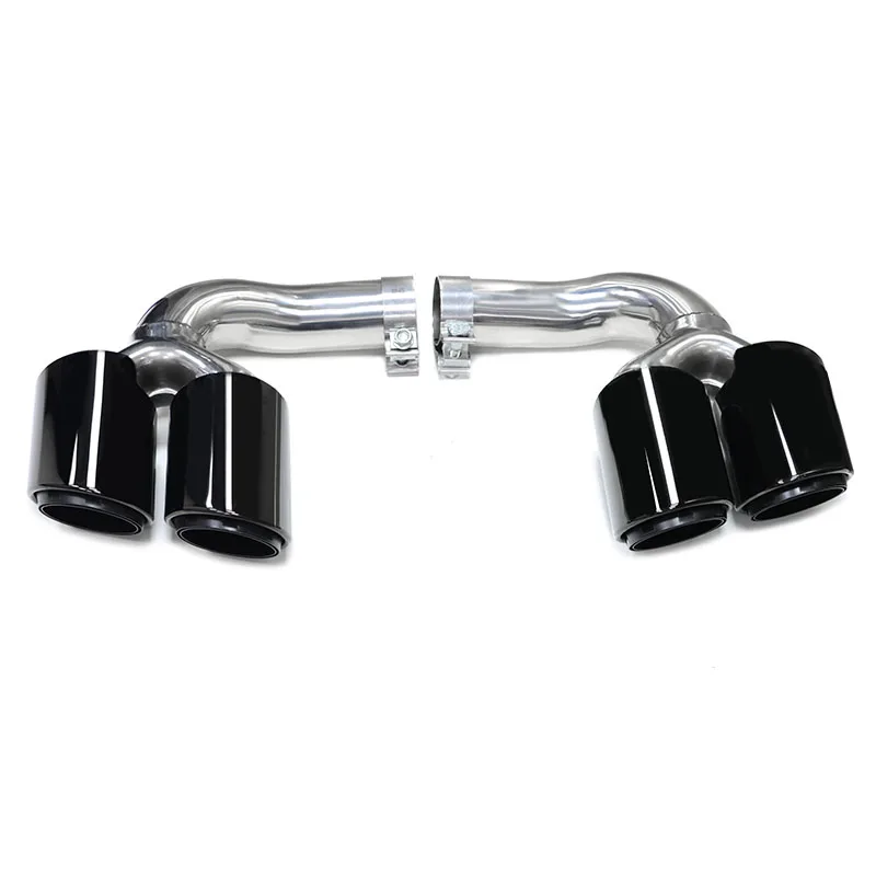 SYPES Exhaust Pipes For Porsche Cayenne 9y0 Gasoline Upgrade Quad Exhaust Tips Performance Exhaust Muffler Titanium Muffler Tips