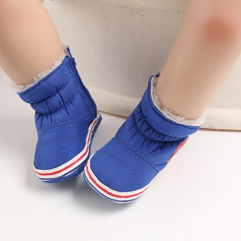 0-18M Winter Neue Baby Weichsohlen Warme Dicke Schneestiefel Bequeme Alltags-Freizeitschuhe für Säuglinge und Kleinkinder – Detail 17
