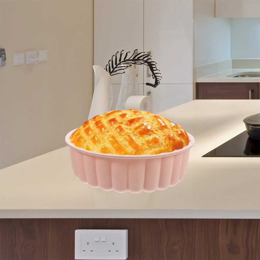 

2pcs Silicone Cake Mold Round Nonstick Baking Pan For Cheesecake Tart Charlotte 230°C Reusable Gray Bakeware Kitchen Utensil