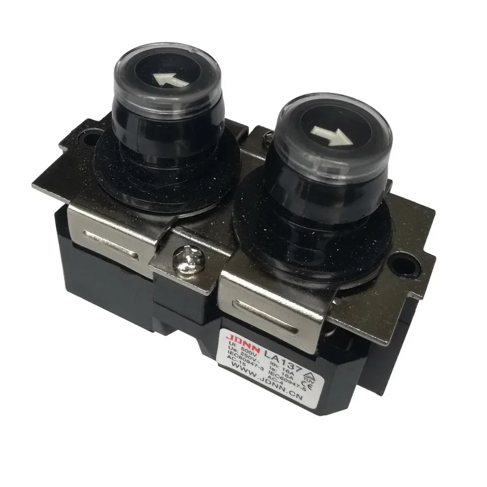 JDNN LA137 polipasto eléctrico arriba abajo interruptor de botón impermeable 220V interruptores de botón de grúa de Control microeléctrico