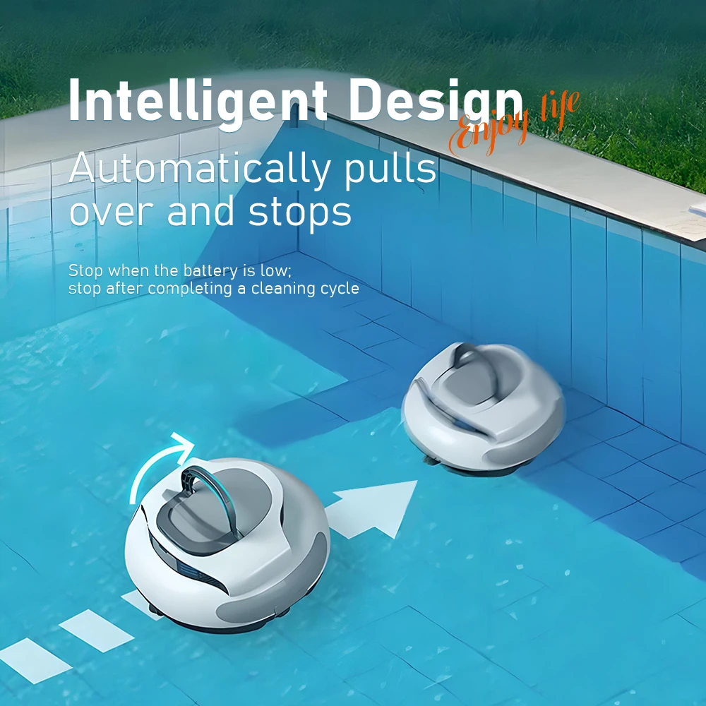 Mini Cleaning Robot Pool Automatic Underwater Vacuum Cleaner Fast Charge Fish Pool Bottom Sweeping Vacuum Cleaner