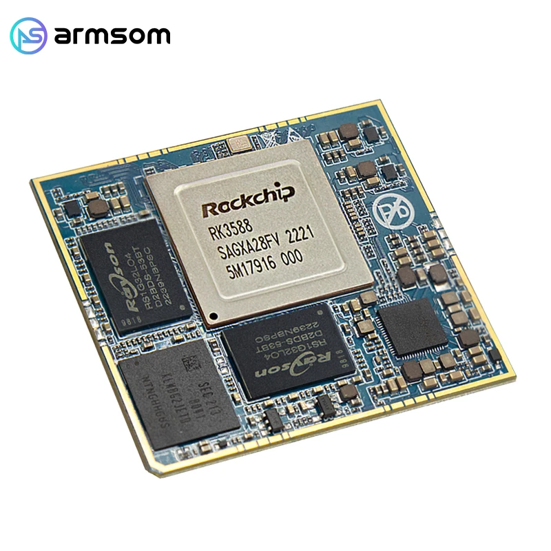 Płyta główna ArmSoM-LM7 RK3588, pakiet LGA, ultrkompaktowy rozmiar 45 mm × 50 mm, 8 GB lpddr4x, 32 GB emmc