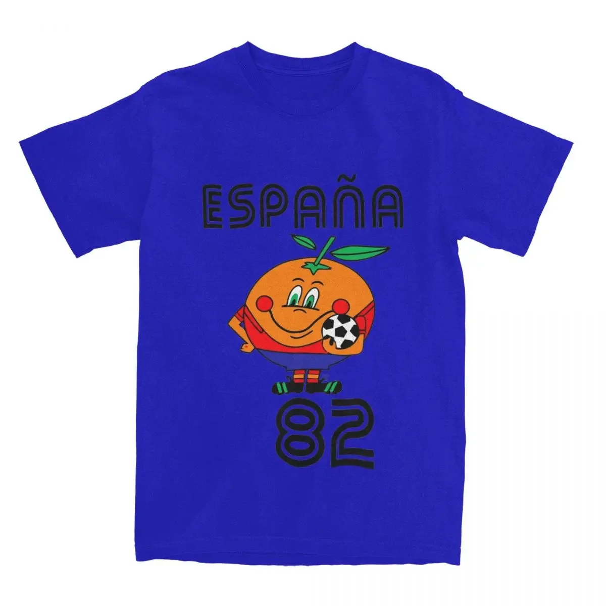 Men Women Espana 82 Spain Vintage Mascot 1982 T Shirt Clothes Vintage Tees Printed Accessories soccer football Cotton T-shirt .