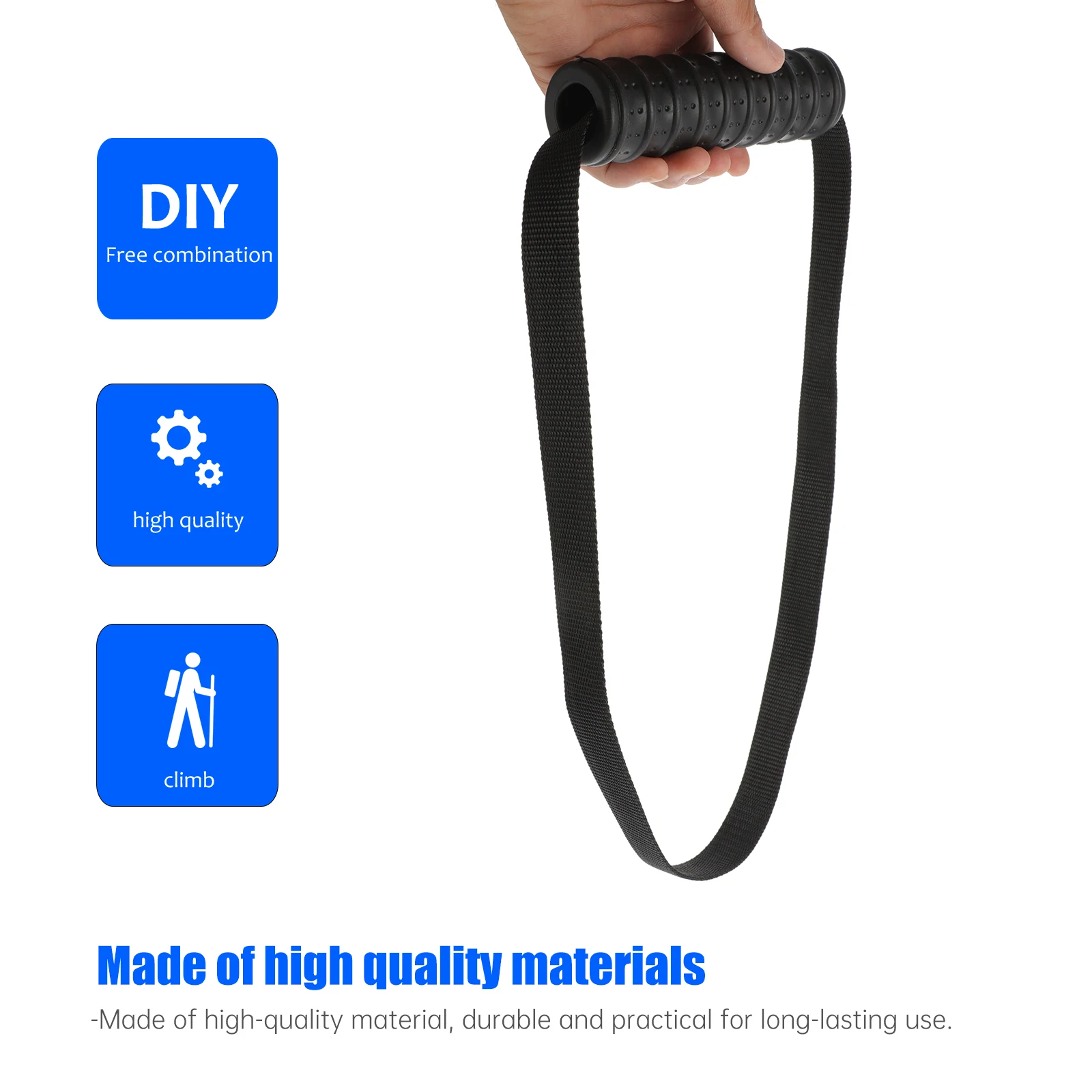 Dispositivo de agarre para Fitness, gimnasio, cuerda para tríceps, accesorio de Cable, equipo de mango, manijas de entrenamiento para bandas de ejercicio, accesorios de plástico