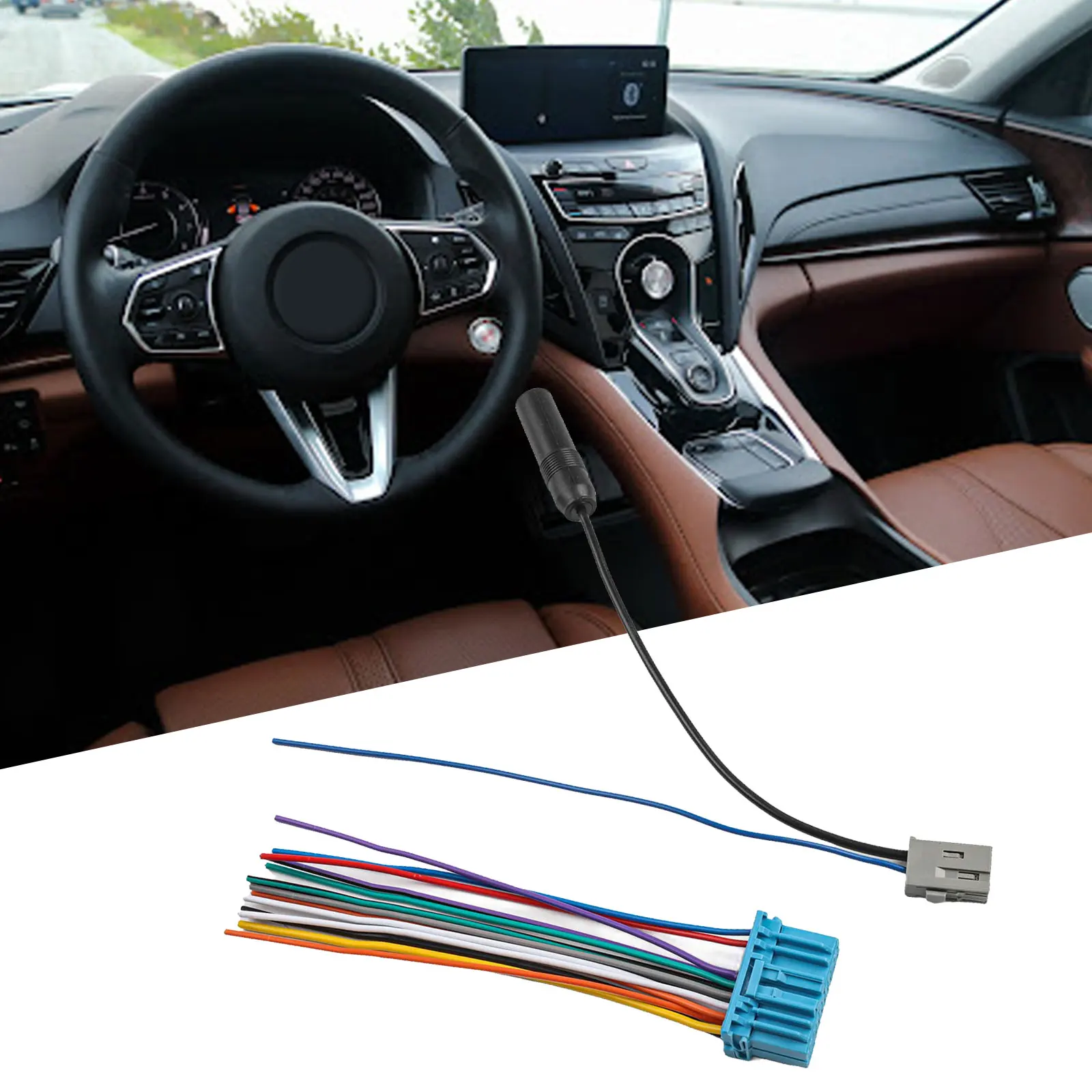 Car Audio Setup Car Audio Connector Radio Installation Cable 12V Voltage Easy Installation Reliable Performance For Civic Sedan