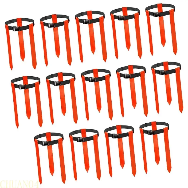 A1A2 14 قطعة حزام كرة القدم الخصر العلم كرة القدم مشبك حزام معدات تدريب كرة القدم