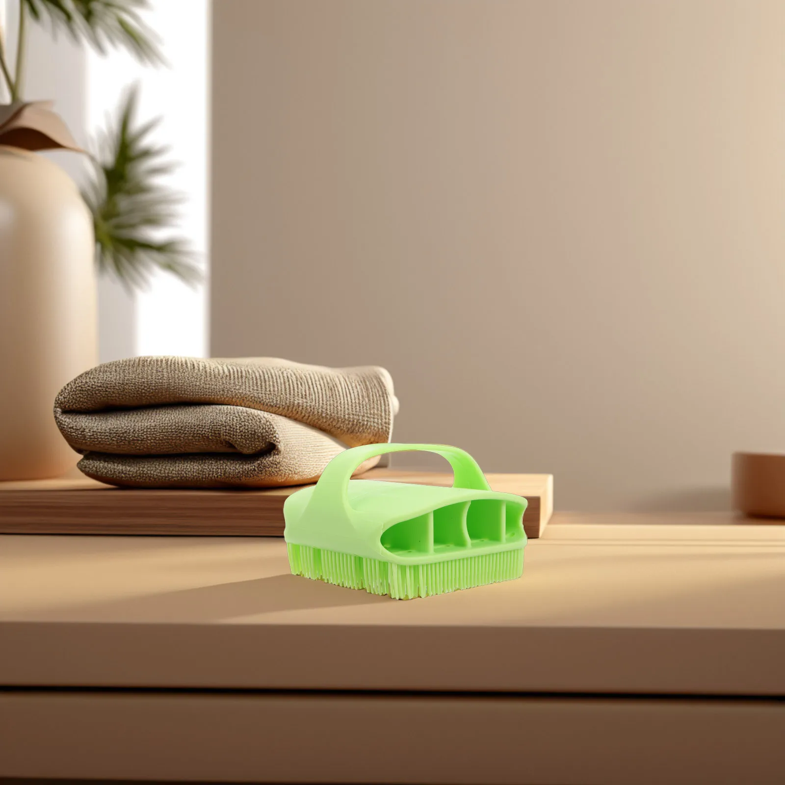 

Square Silicone Bath Brush Soft Massage Cleaning Scrubber Home Shower Body Scrub Exfoliating Bath Brush for Men Women