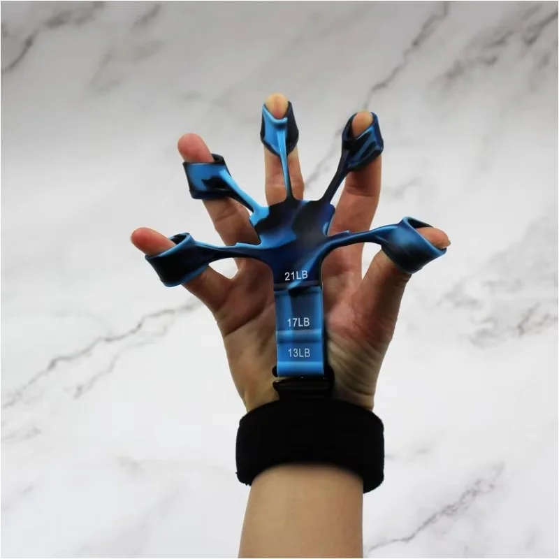 Finger Gripper Finger Exerciser Guitar Finger Exerciser 6 Resistant Levels Recovery Physical Tools Hand Strengthener For Patient