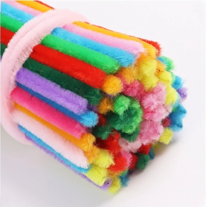 Pipe Cleaners for Flowers Crafts Chenille Stem DIY Creative Gift Toys Chenille Wire Sticks Kids Handmade Material Plush Strips view 5