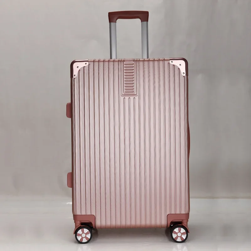 （003）Luggage women 20 inch Korean version trolley case 24 universal wheel suitcase leather suitcase