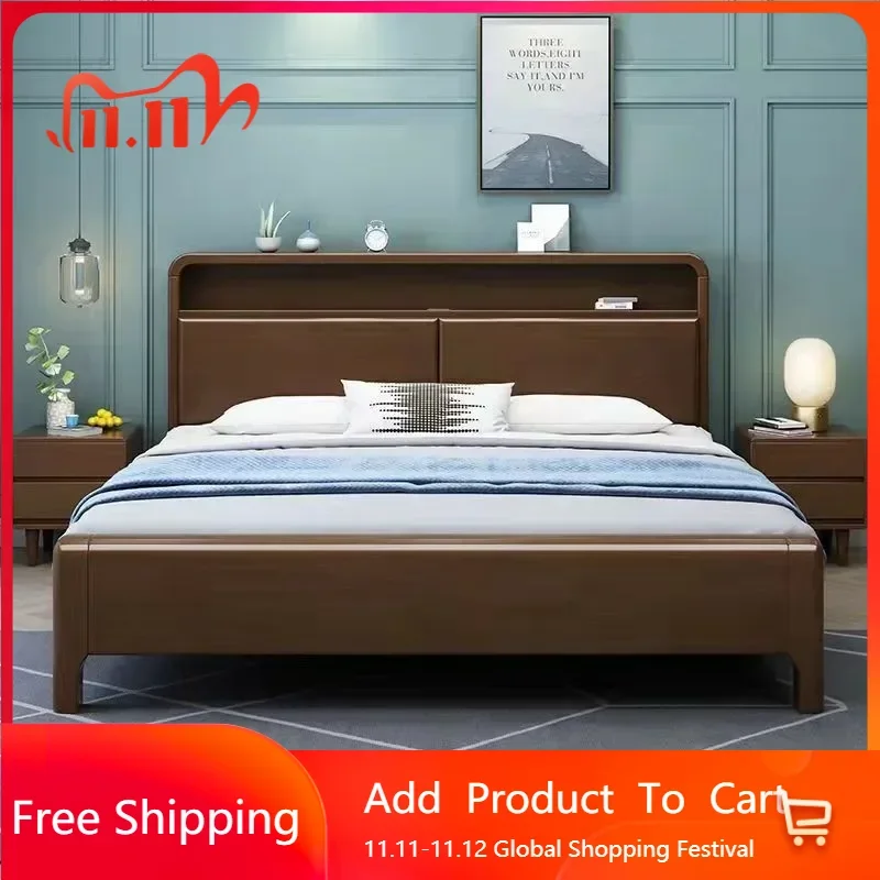 

Office Wood Double Bed European Waterproof Lazy Display Sleeping Luxury Bedroom Beds Queen Twin Modern Ergonomic Salon Furniture