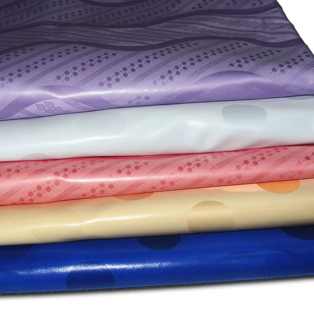 جودة النمسا اللامعة 2025 لون جديد قماش بازان الثراء Feitex غينيا بروكيد 100% قطن عطر شادا الدمشقي #3