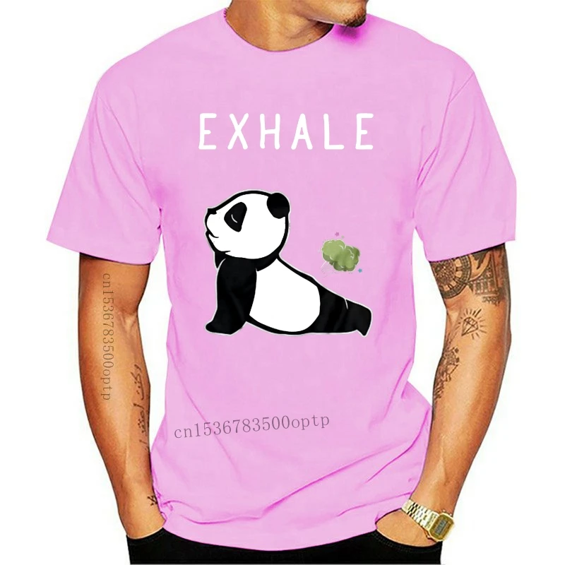 Mens clothes Men T Shirt  Exhale-Farting Panda  Women t-shirt