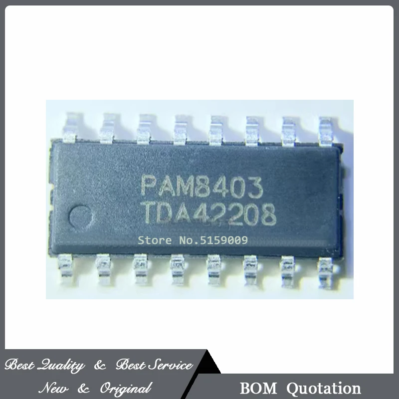 10 Pcs/Lot PAM8403DR-H PAM8403 SOP16 100% New Original In Stock