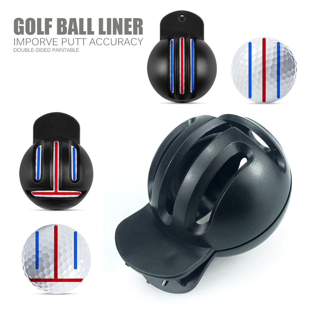 Golf Ball Line Liner Drawing Marking Alignment Putting Tool and Golf Ball Marker Pen, Golf Scribe Accessories