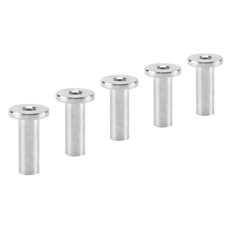 ABMO 80Pcs Stainless Steel Protector Sleeves Protective Sleeves Grommet Kit For 1/8Inch Wire Rope Cable Railing