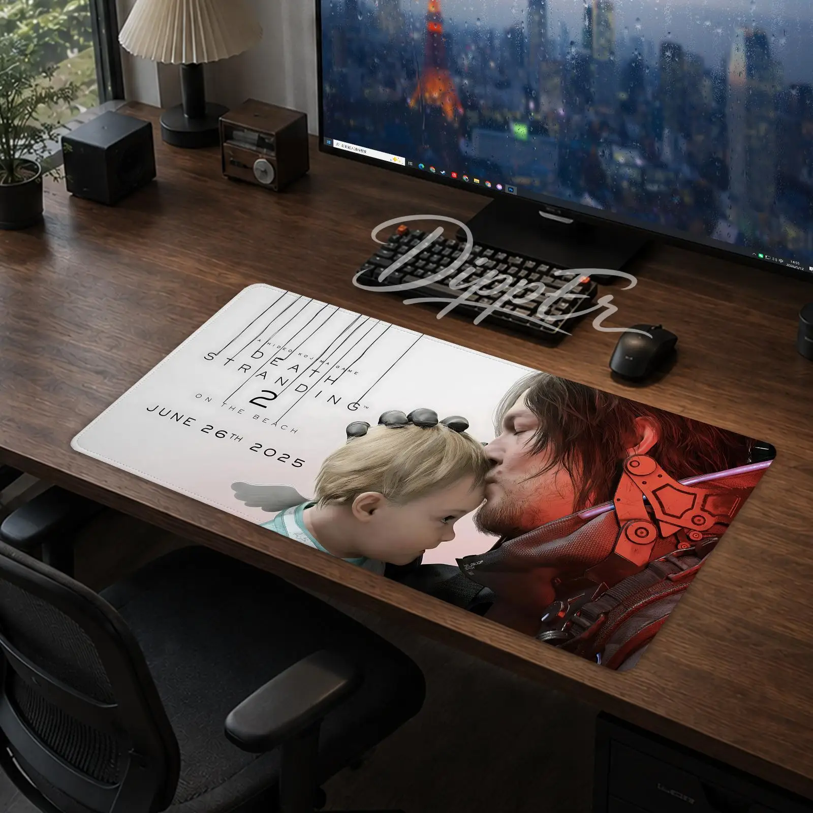 Game Death Stranding 2 Mouse Pad Office Large Desk Mat Gaming Mousepad Rubber Bottom Non-Slip Cushion 900X400