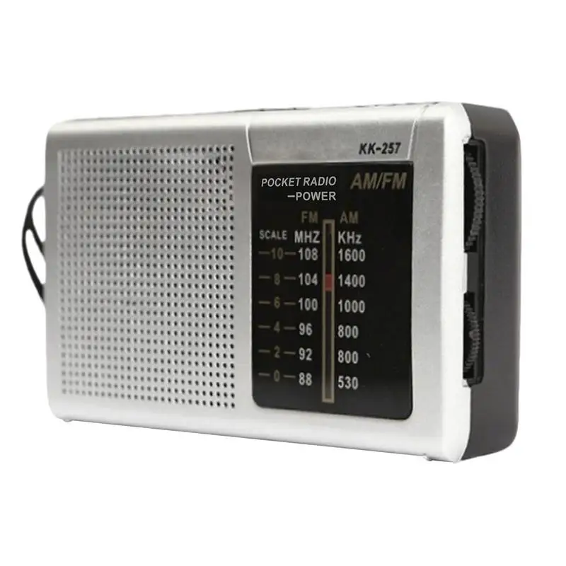 

Портативная радиостанция Am FM-транзистор с питанием от батареи, сильная электроника для приема автомобиля, гаража, дома, улицы, кемпинга, кухни