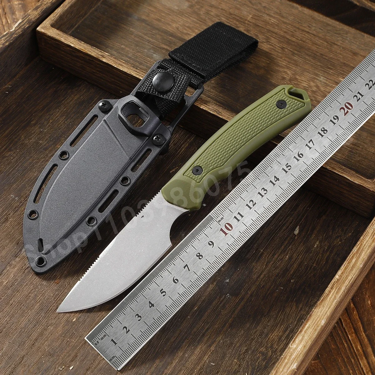 

KS 1883 Нож с фиксированным лезвием 8Cr13Mov Лезвие из нейлонового волокна Ручка Открытый нож для скалолазания и пешего туризма Экспедиционный нож Мужские подарки