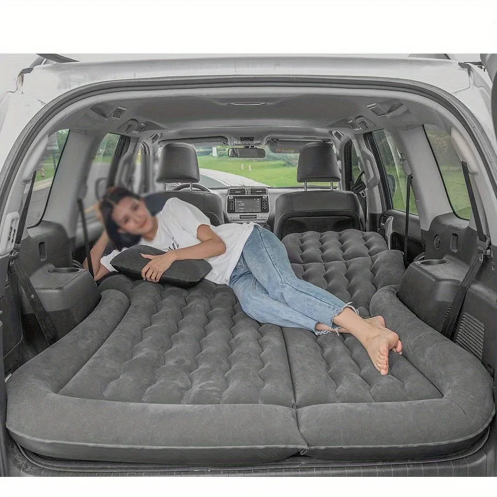 

Car Air Mattress SUV Vehicle Inflatable Thickened Travel Bed Sleeping Pad Camping Accessory