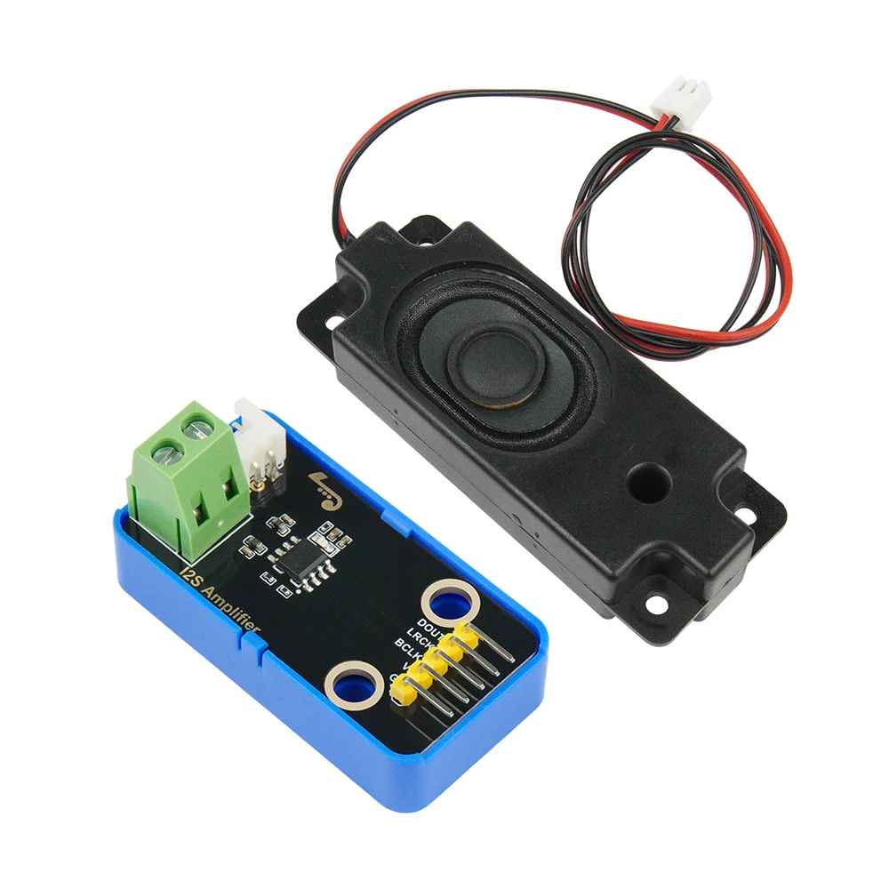 Kidsbits MAX98375  I2S Audio Power Amplifier Module + Loudspeaker  for Arduino ESP32 Programing Compatible with Lego Blocks