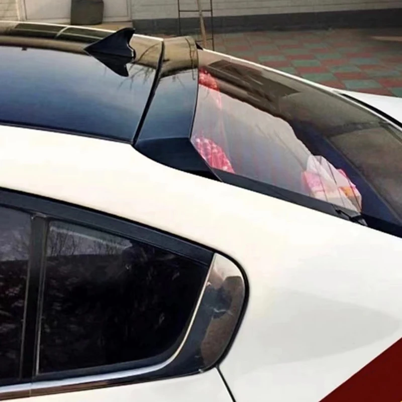 For Kia cerato K3 spoiler 2012- 2015 cerato K3 roof Spoiler High Quality ABS Material Car Rear Roof Wings Spoiler Airfoil