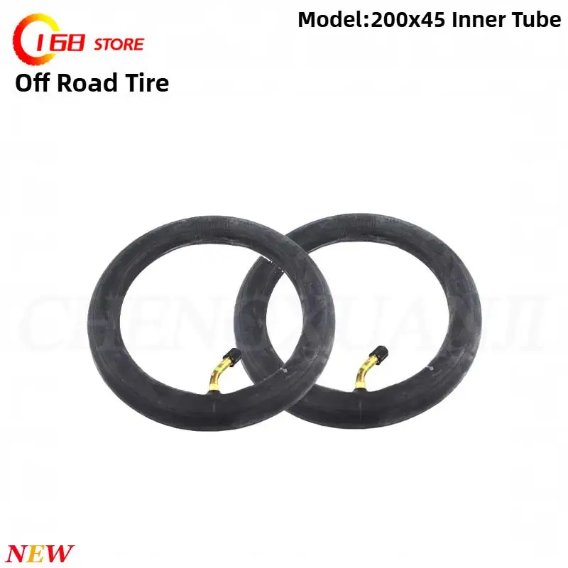 8 Inch 200x45 Curved mouth Inner Tube 2PCS  for Electric Scooter Off road tiresTyre