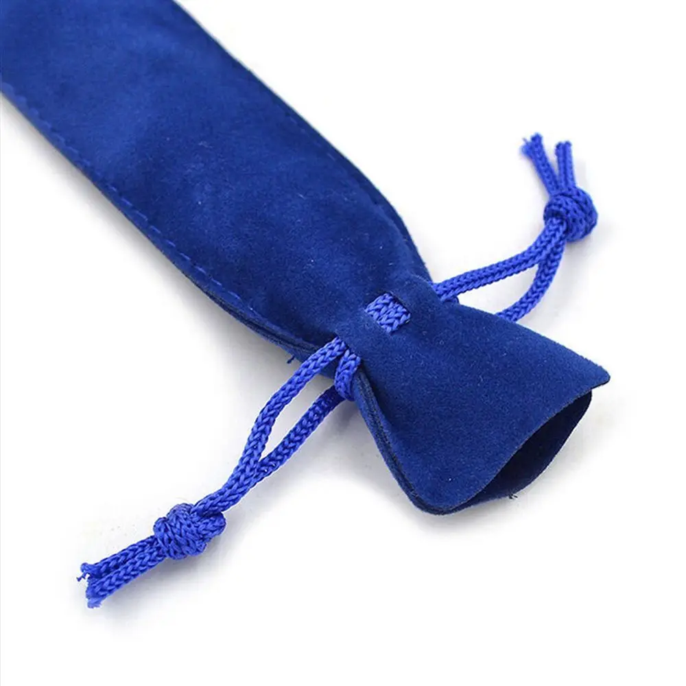 Holder Stationery Single Pen Bag Office School Supplies Velvet Pen Pouch Sleeve  Cloth Pen Bag Double-sided Thickened