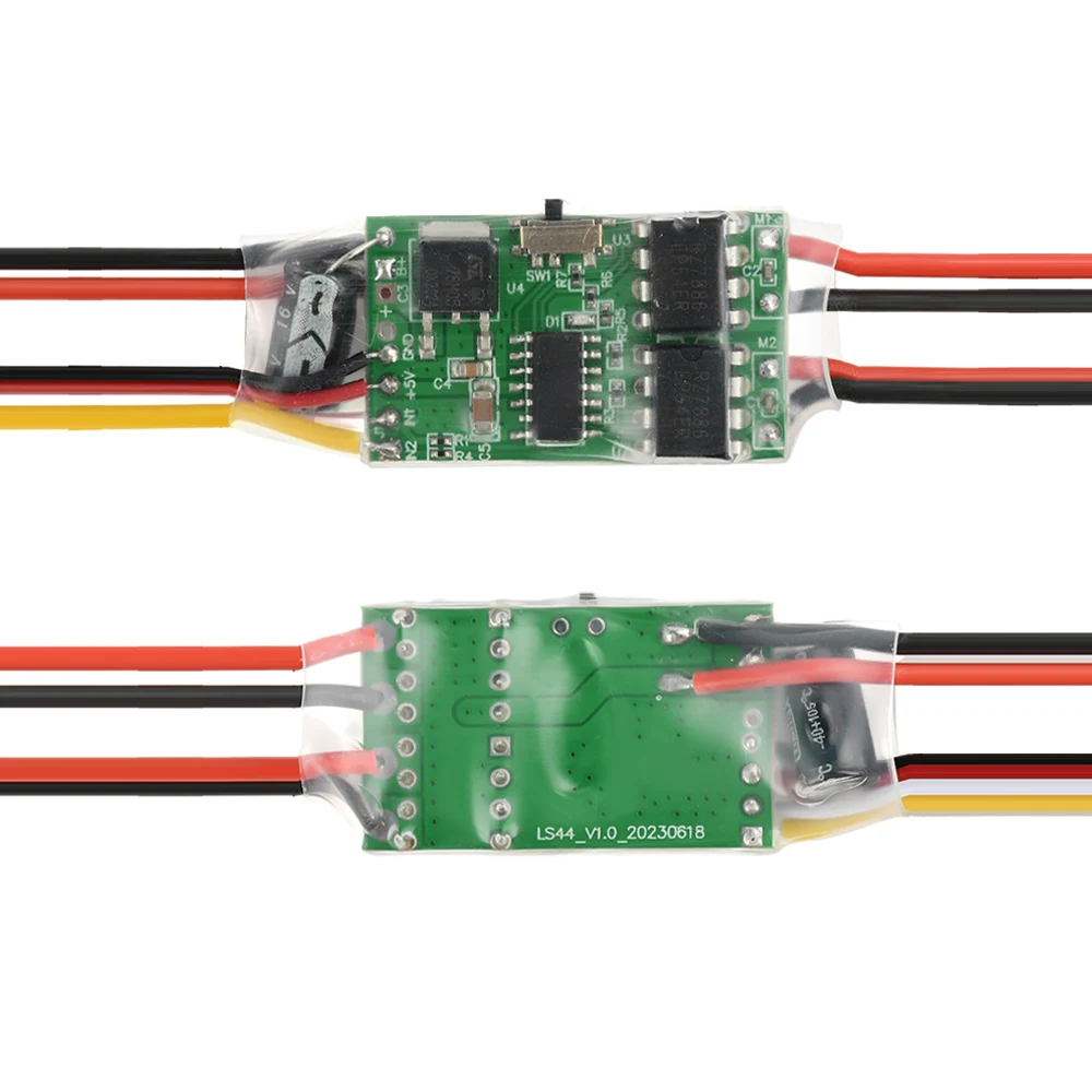 Controlador de velocidade do motor bidirecional bidirecional bidirecional 2S 3S esc escova regulador do motor para uav diy rc navio tanque pista veículo 6v-14v 5a