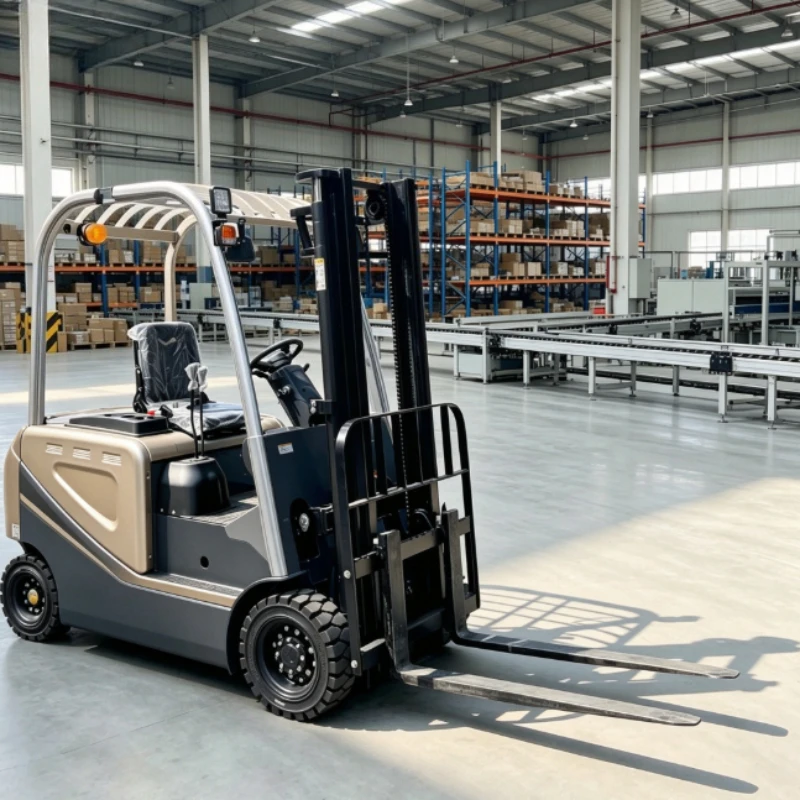 Adjustable Flexible Fork Width 2 Ton 4 Wheel Lithium Electric Forklift Universal Different Size Pallet Handling Vehicle
